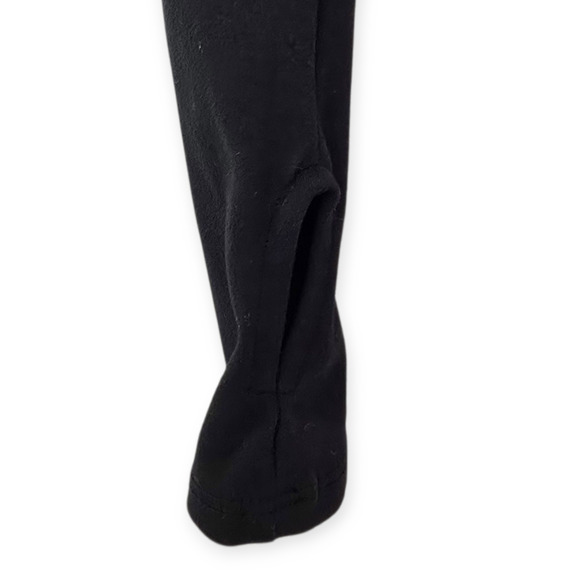 Joah Brown Crop V-Neck Long Sleeve Thumbholes Small Medium Black - Picture 2 of 7